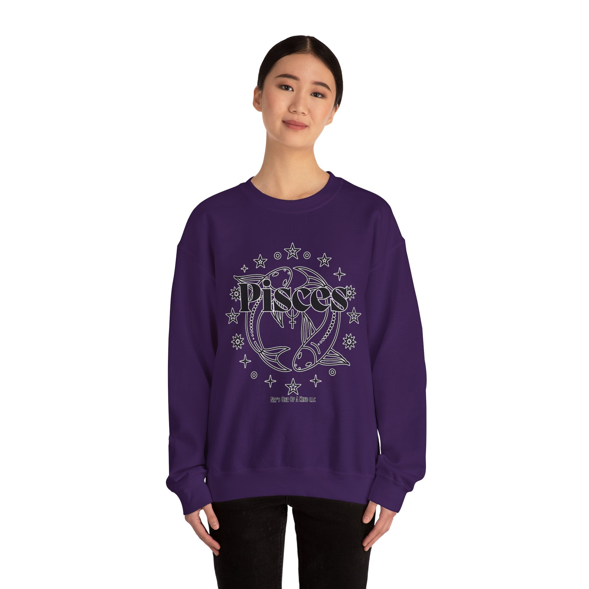 Pisces Unisex Casual Crewneck Sweatshirt